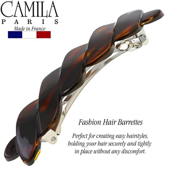 3.5 Inch French Hair Barrette Clip, Automatic Clasp, Strong Hold Grip main image 6